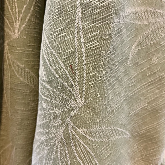 Jamaica Jaxx Silk Sage Palm Bamboo Print Men's Shirt Size Large Coconut Buttons - Picture 5 of 12